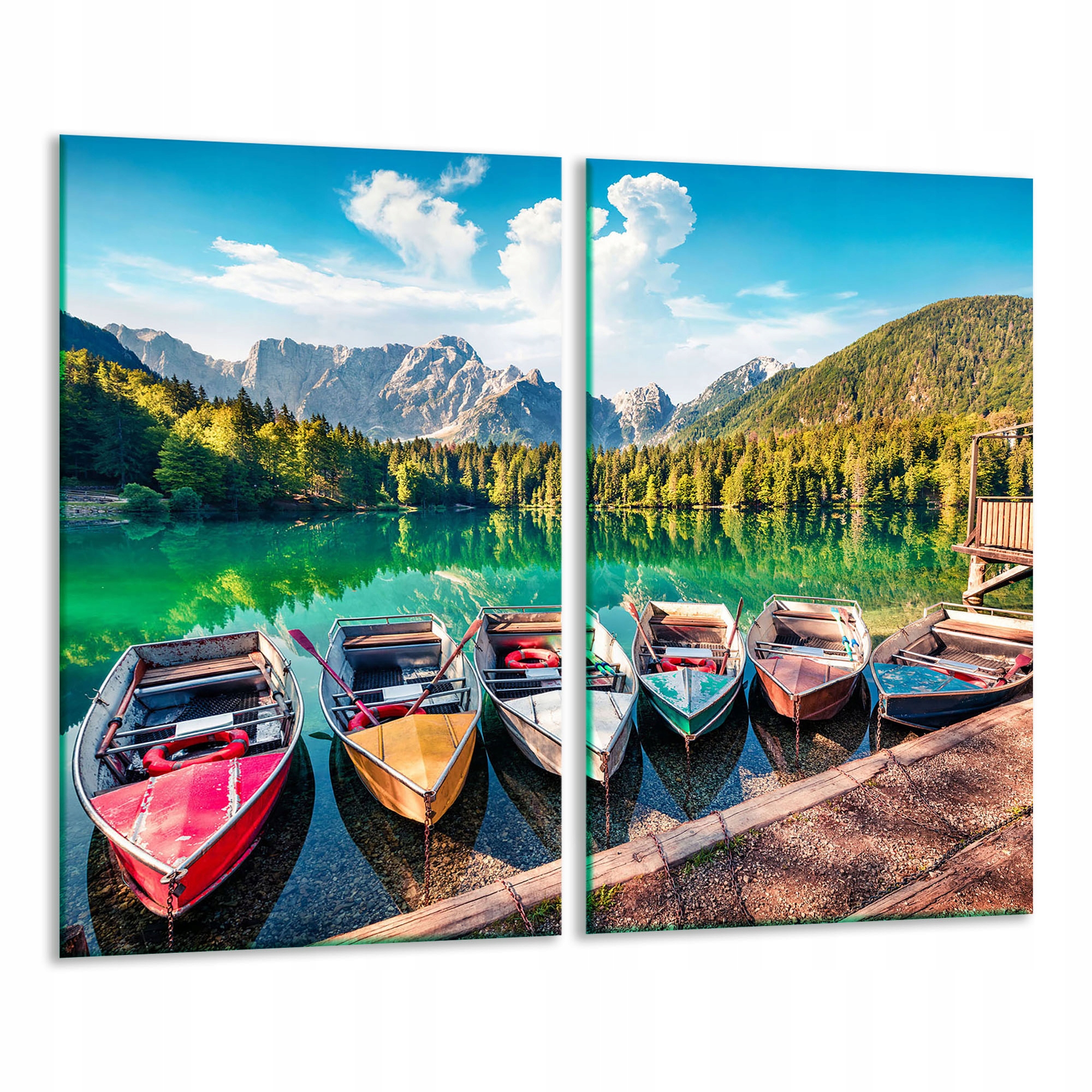 Skleněná Deska Na Krájení 2x 30x52 Krajina Tvrzené Sklo Kuchyně 7v1