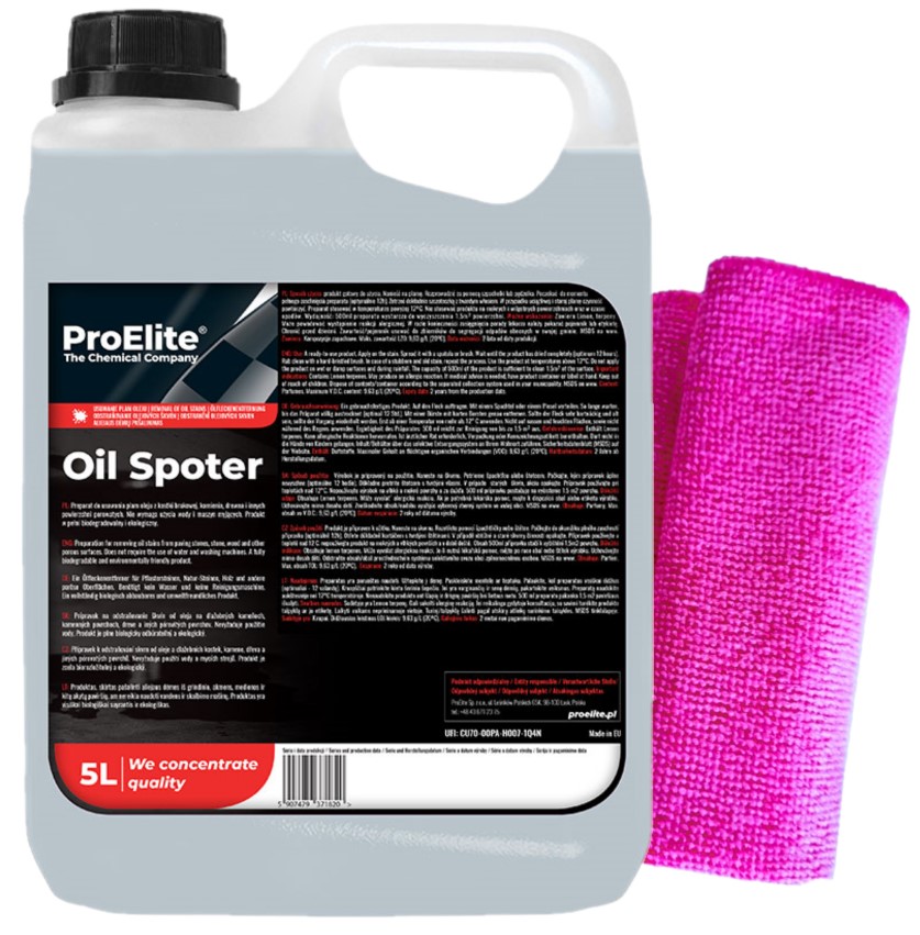 Usuwanie Plam Oleju Z Kostki Oil Spoter 5L