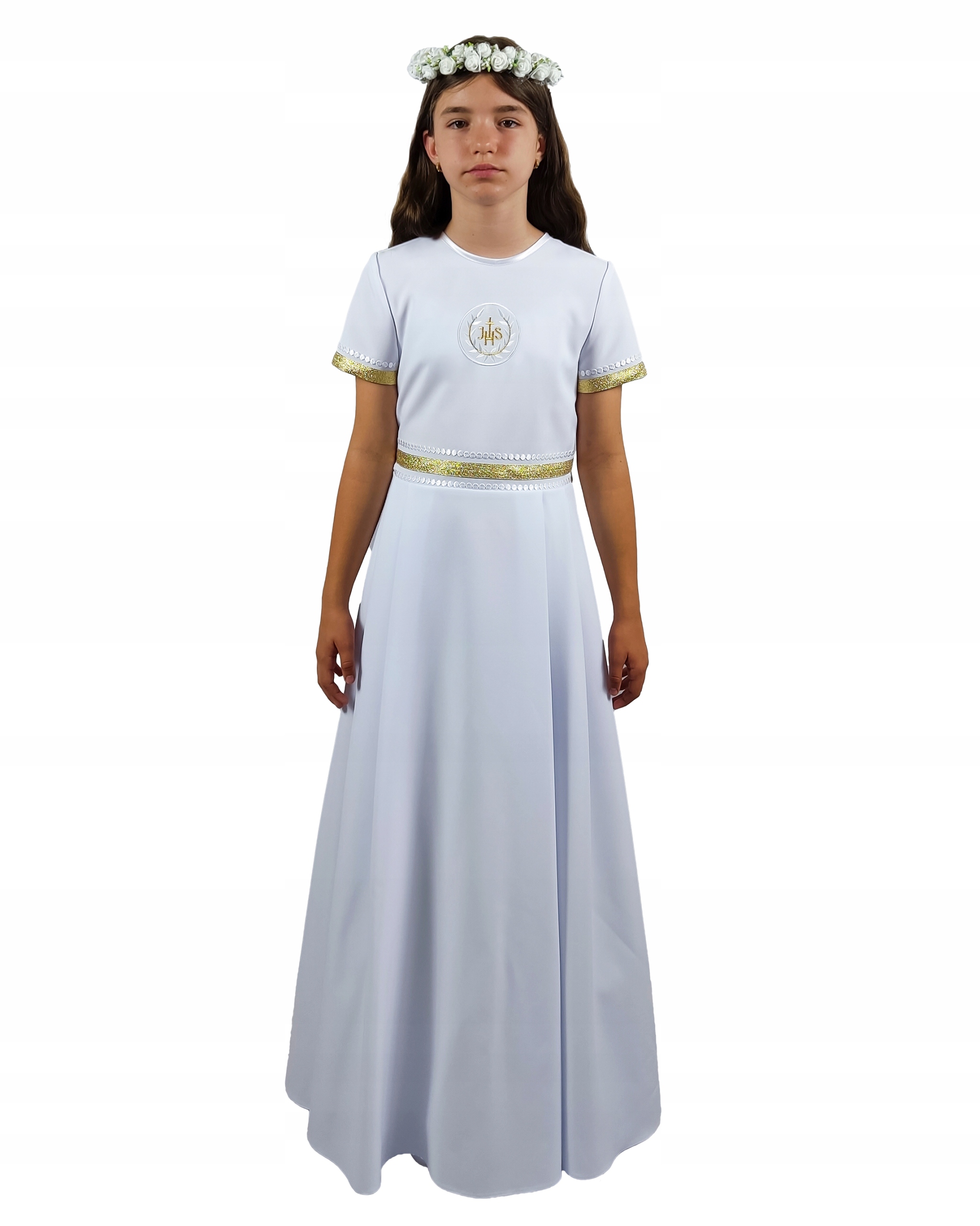 Sukienko - alba komunijna dla dziewczynki - r. 146