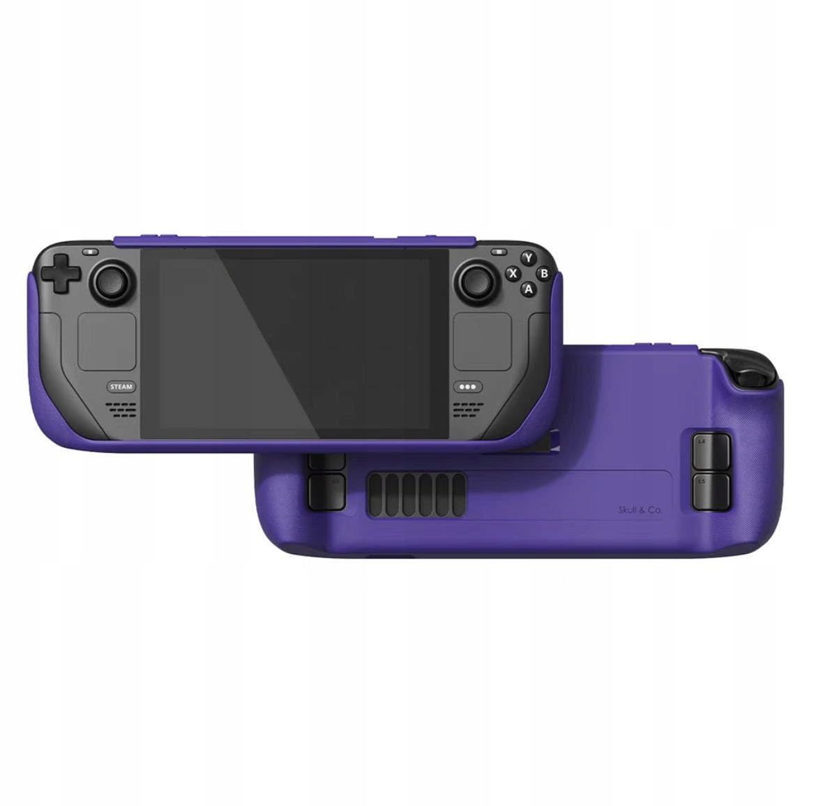 Etui case na Steam Deck/OLED fioletowe ochronne silikonowe Skull & Co.