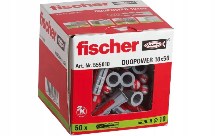 

Kołki Fischer Duopower kołek koszulka 10x50 50 szt