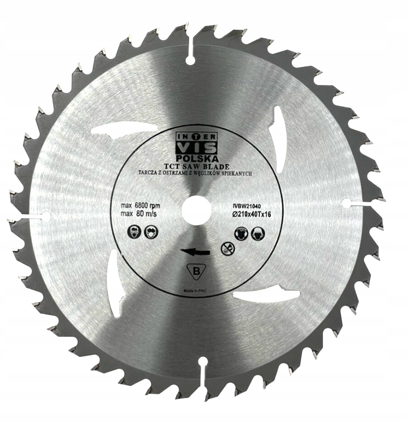 TARCZA WIDIOWA DO DREWNA 210 mm x 16 x 40T WIDIA