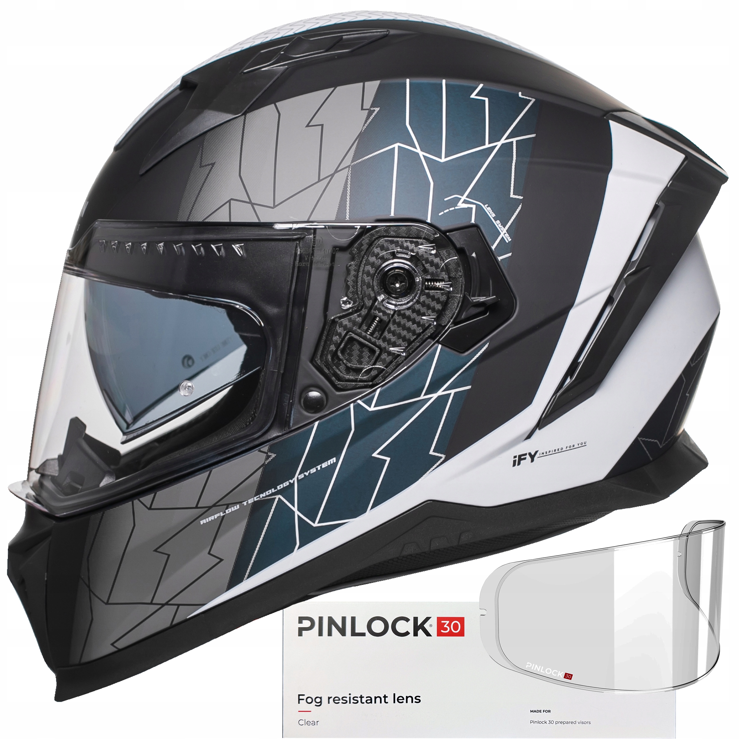 Horn Hirs M 57–58 cm integrální motocyklová přilba pro interkomy Ece a Pinlock