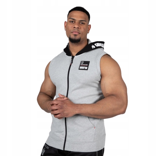 Gorilla Wear Tank Top Milwaukee Hooded Grey L