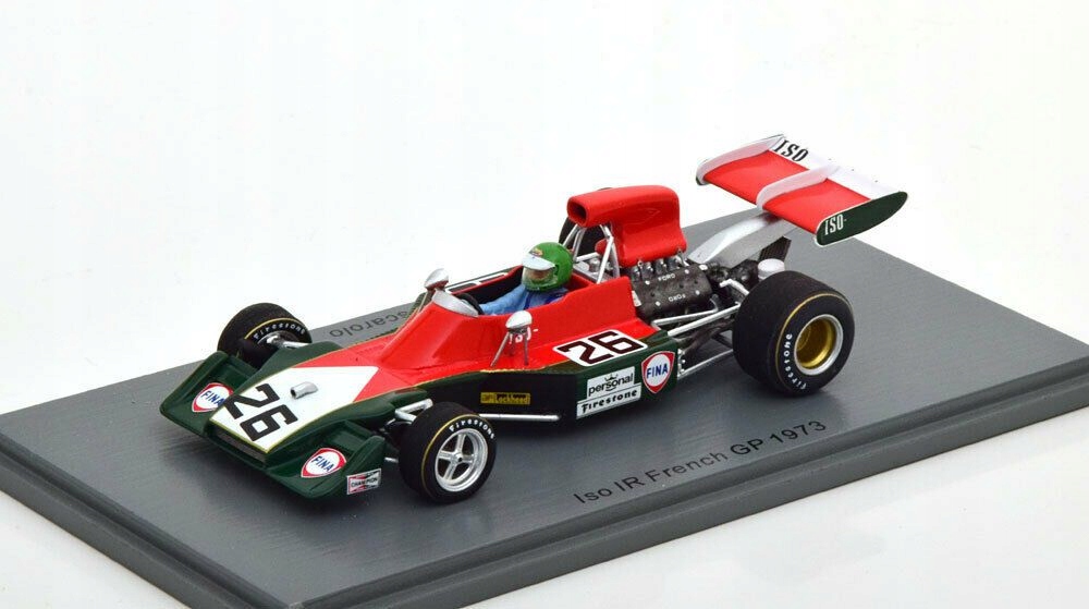 F1 Iso Ir #26 Pescarolo French Gp 1973 1/43 Spark