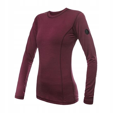 Sensor Merino Air dámské triko dl.rukáv port red velikost S