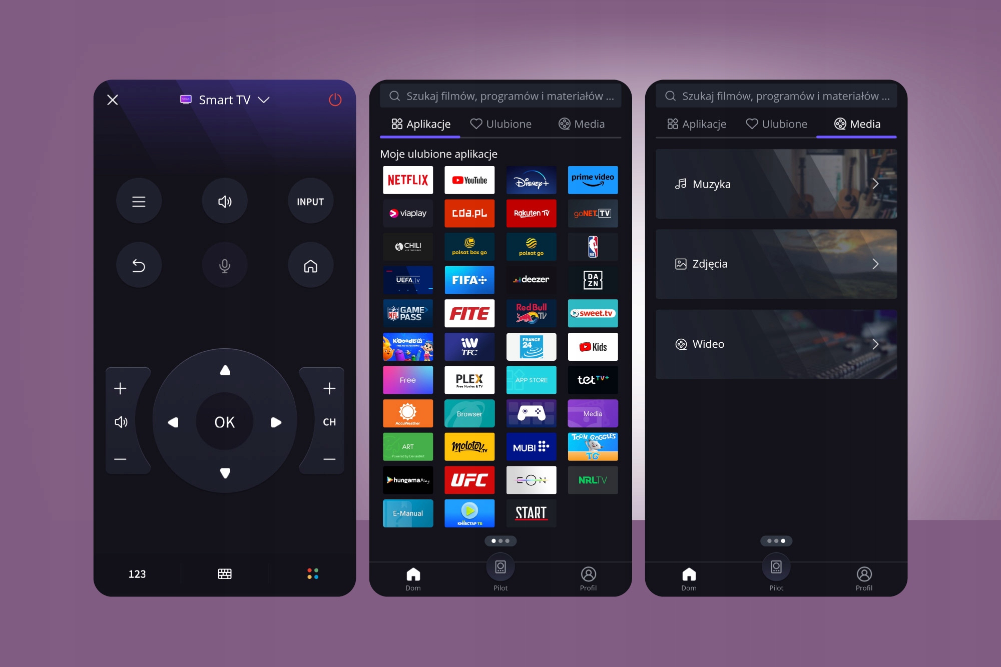 Telewizor 65 FHD Kruger Matz Smart TV VIDAA DVB-T2 Typ telewizora LED