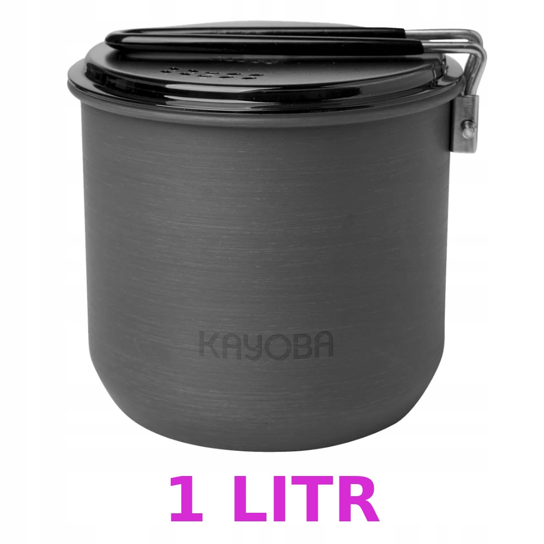 Turistický hrnec 1L z tvrdě eloxovaného hliníku