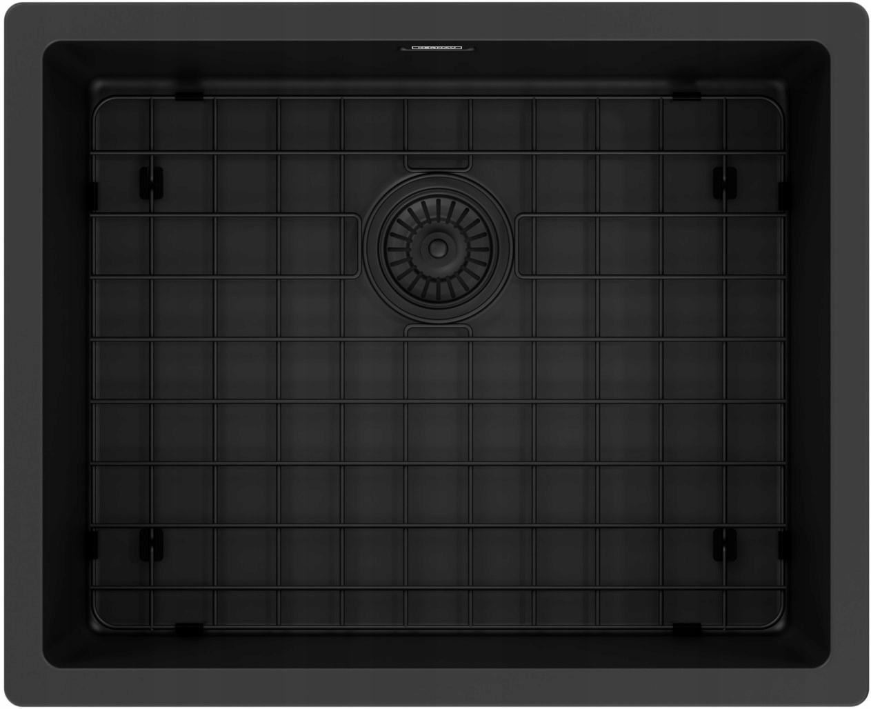 Zlewozmywak stalowy Kernau KSS U 61.1 1B SS Matt Black