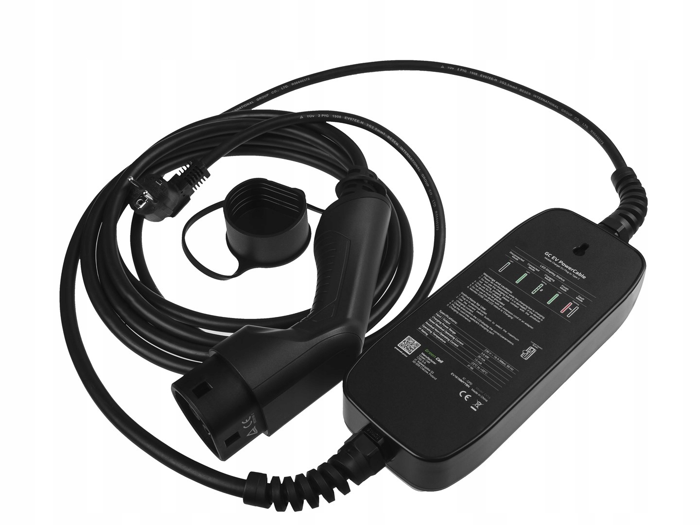 Green Cell Ładowarka Mobilna 3.6kW Schuko - Type 2 6.5m Rodzaj złącza Typ 2