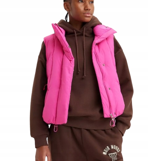 Levi's Dámská Růžová Vesta Se Zapínáním Na Každodenní Nošení Xs Jqb