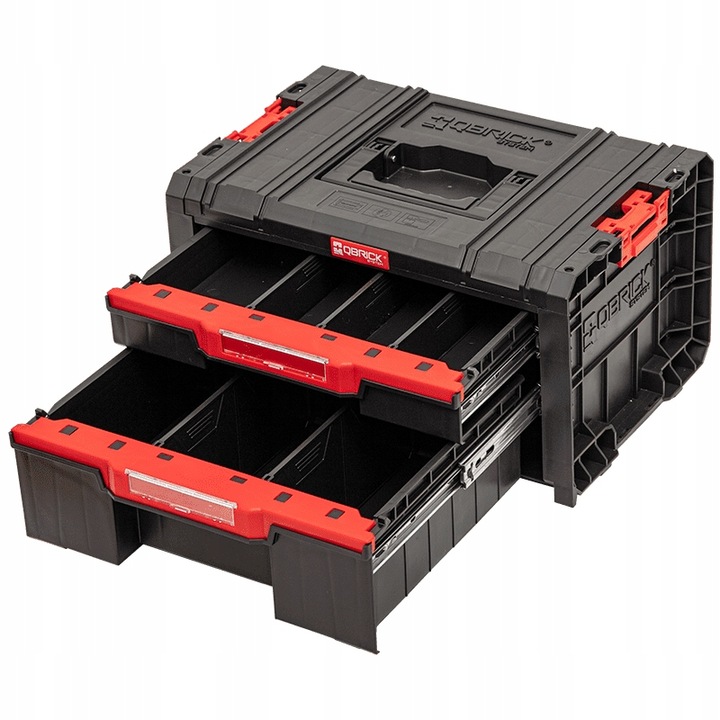 Skříňka na nářadí se dvěma zásuvkami Qbrick Pro Drawer 2 Toolbox Basic
