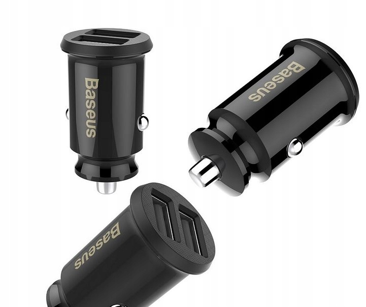

Mocna Ładowarka Samochodowa 3,1A 2x Usb Baseus