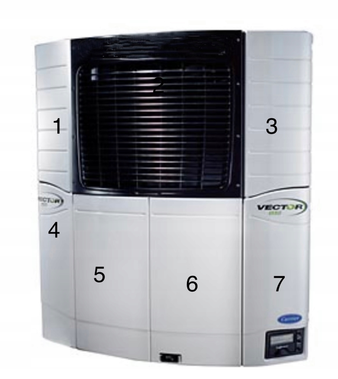 66 - ЛЕВАЯ БОКОВАЯ ДВЕРЬ АГРЕГАТА CARRIER VECTOR