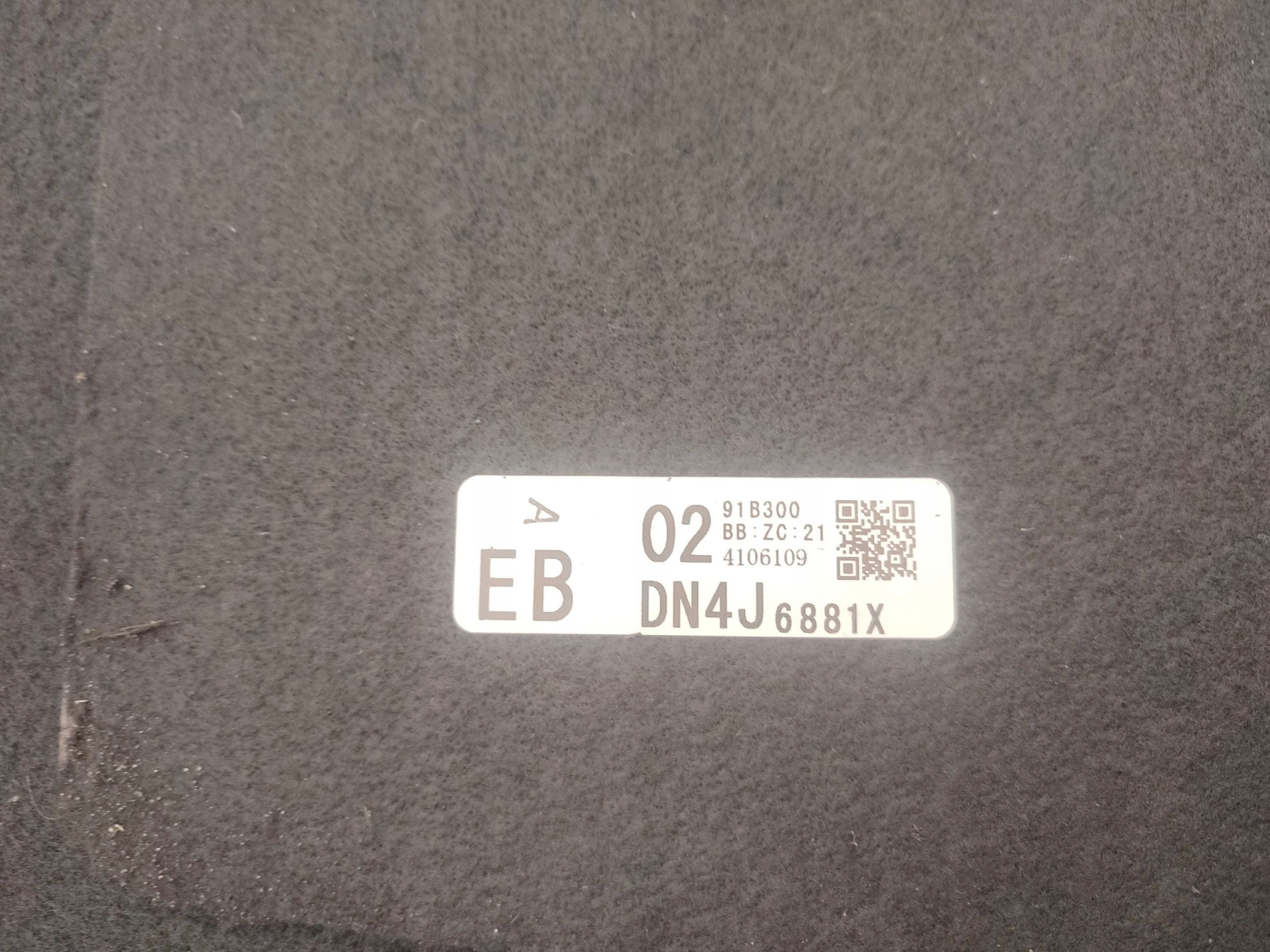mats floor boot MAZDA MX-30 DN4J6881X