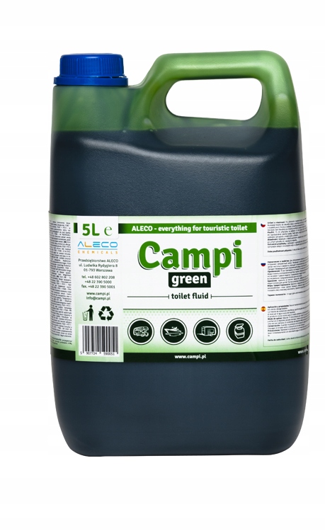 PŁYN DO TOALET TURYSTYCZNYCH TORNADO GREEN EKO 5L