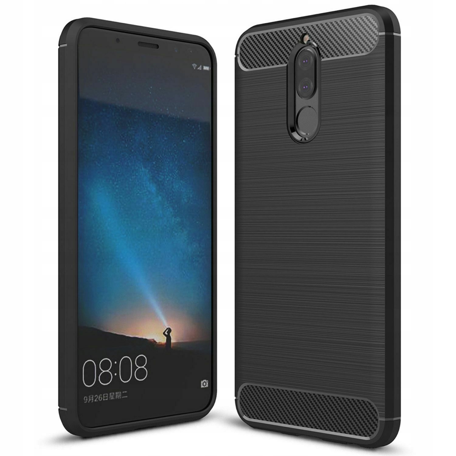 

Etui Pancerne Karbon do Huawei Mate 10 LITE+Szkło