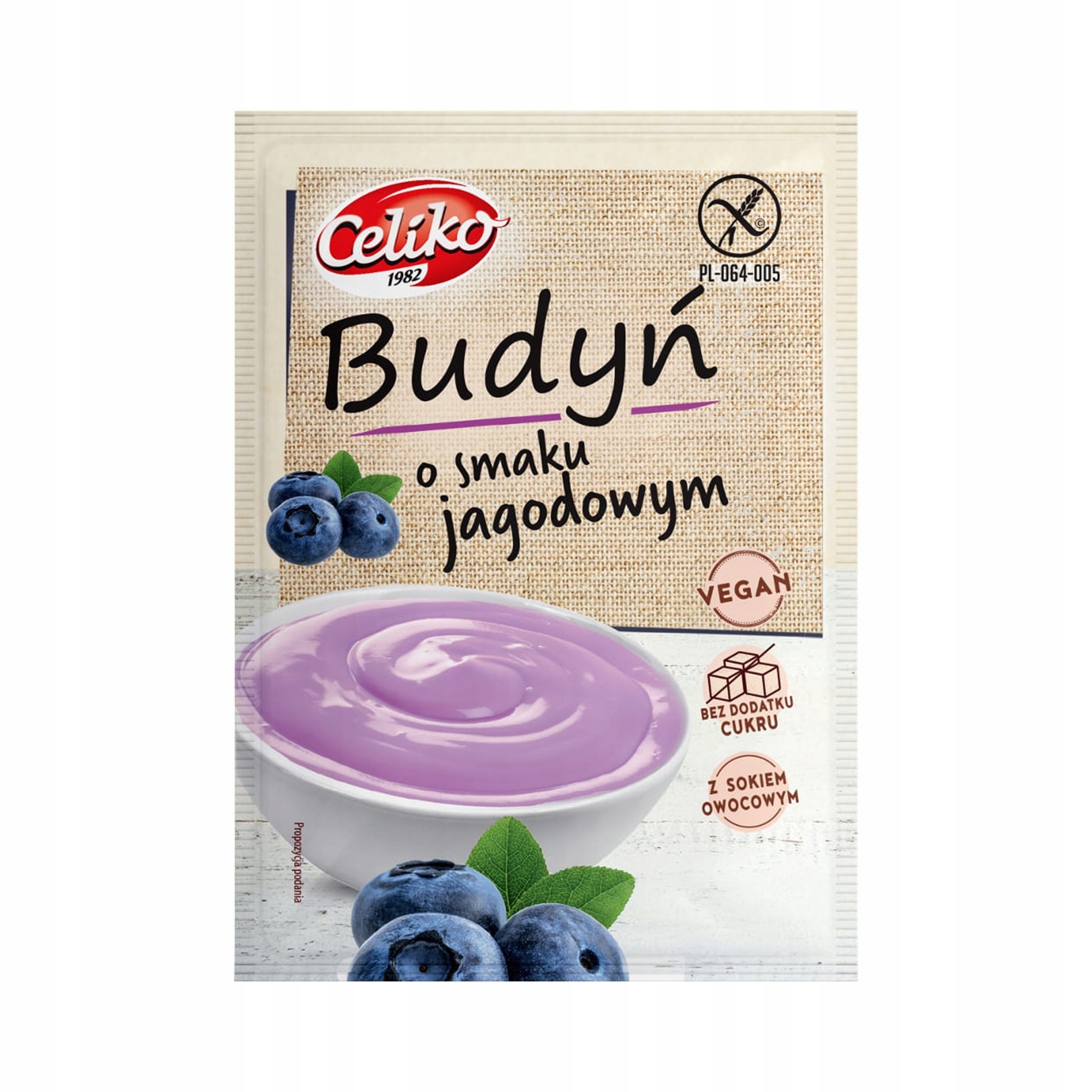 Budyń o smaku jagodowym 40 g CELIKO