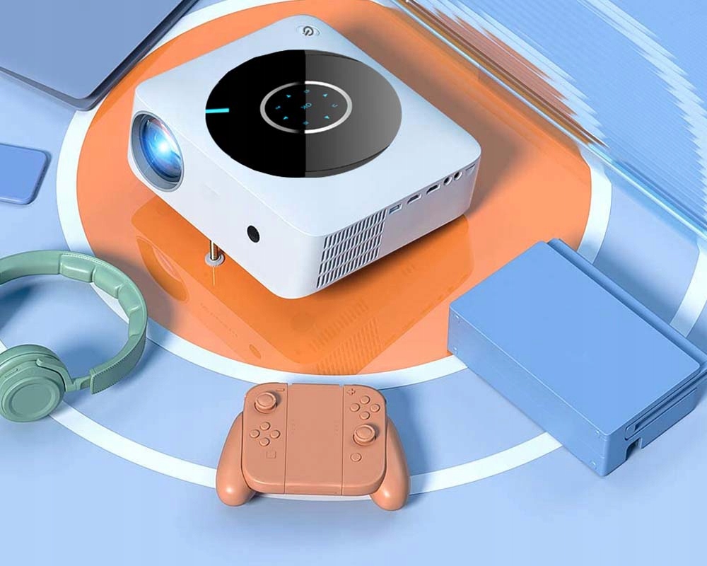 PROJEKTOR MULTIMEDIALNY RZUTNIK ANDROID BLUETOOTH SMART TV GŁOŚNIK WIFI Kontrast (x:1) 3000