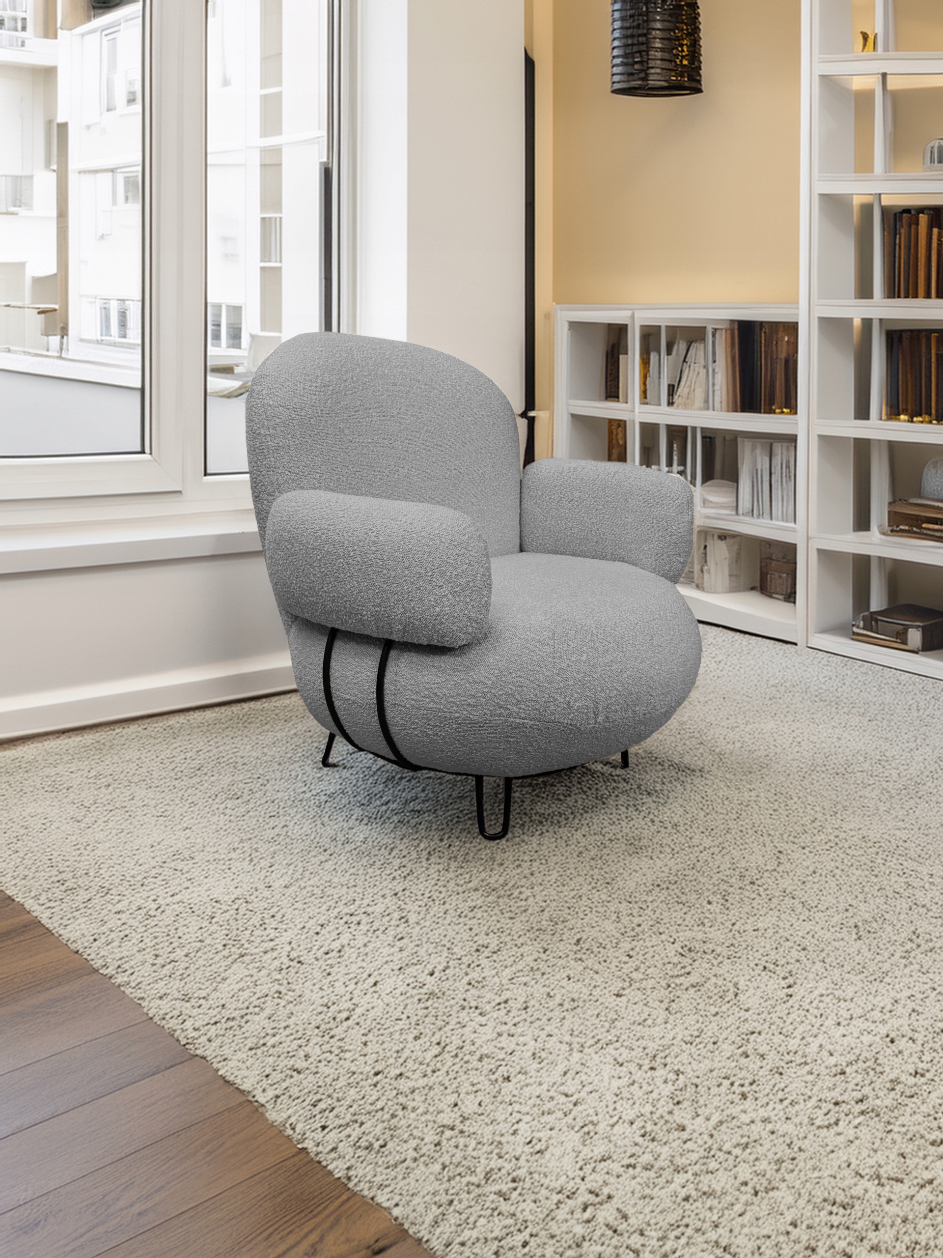 Moderní křeslo Luis Novinka Vysoké nohy