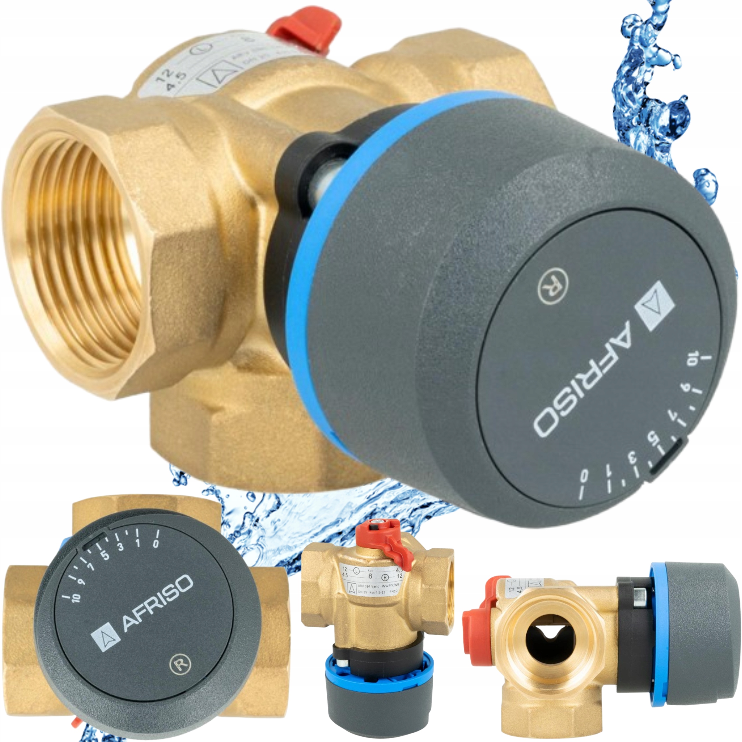 3-CESTNÝ Otočný Zmiešavací Ventil Arv 384 Vario Proclick DN25 1'' Afriso
