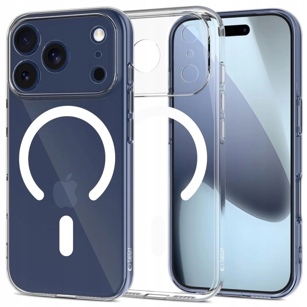 Etui Tech-Protect FlexAir MagSafe na iPhone 17 Pro Max przezroczyste