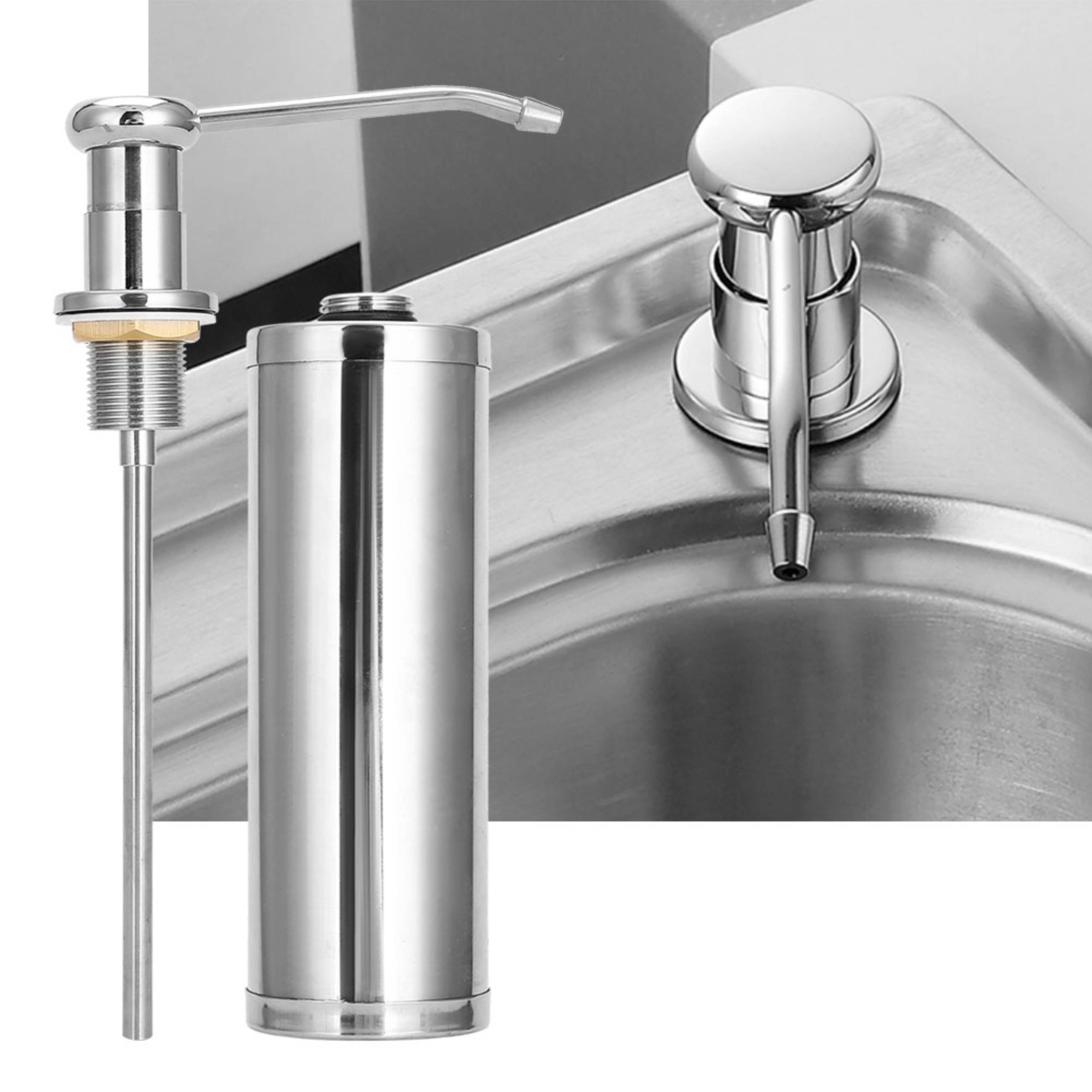 DOZOWNIK CHROMOWANY PŁYNU MYDŁA ZLEWOZMYWAK Kolor pompki szary