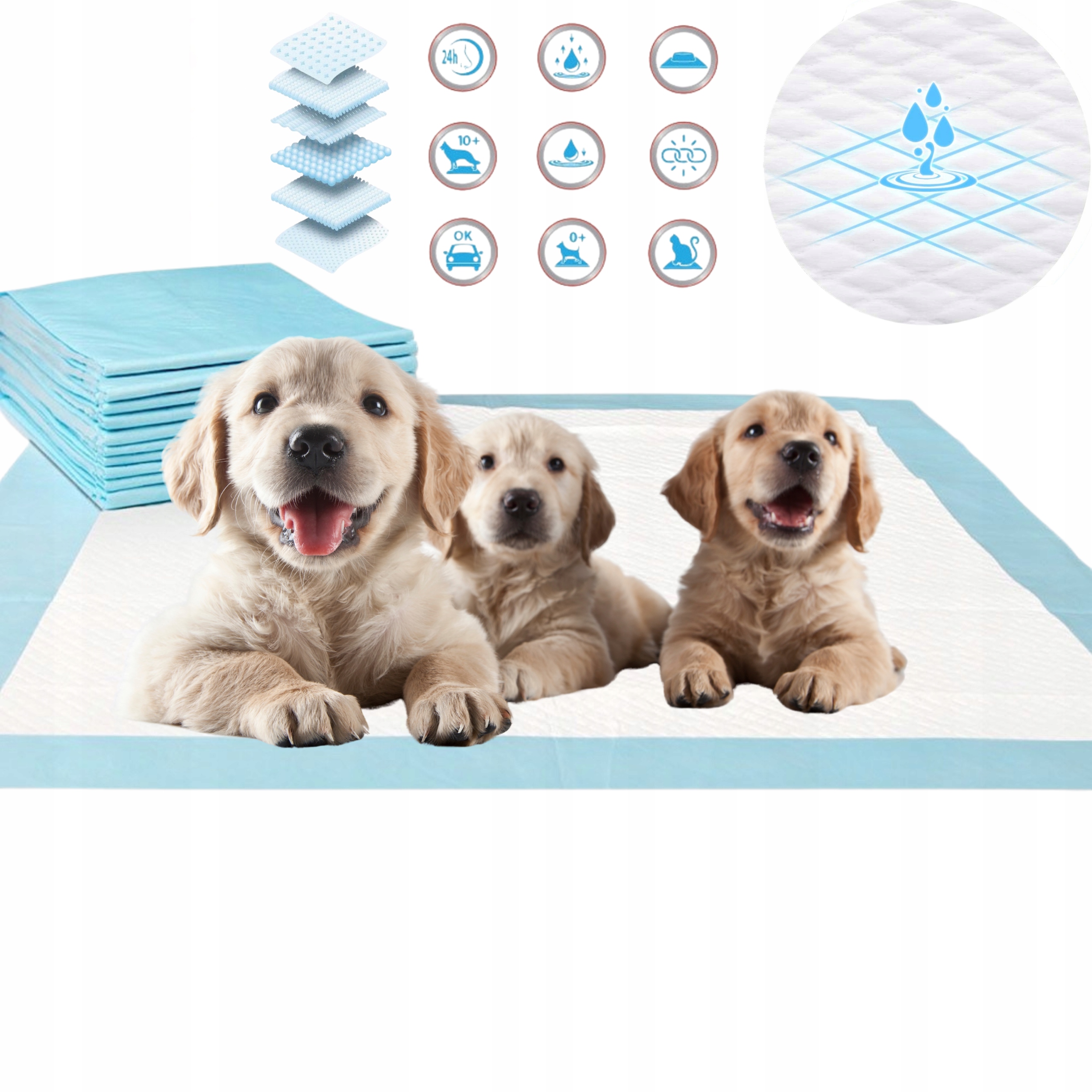 Levně Podložky Pro Psy Hygienické Superabsorpční 60x60 300ks