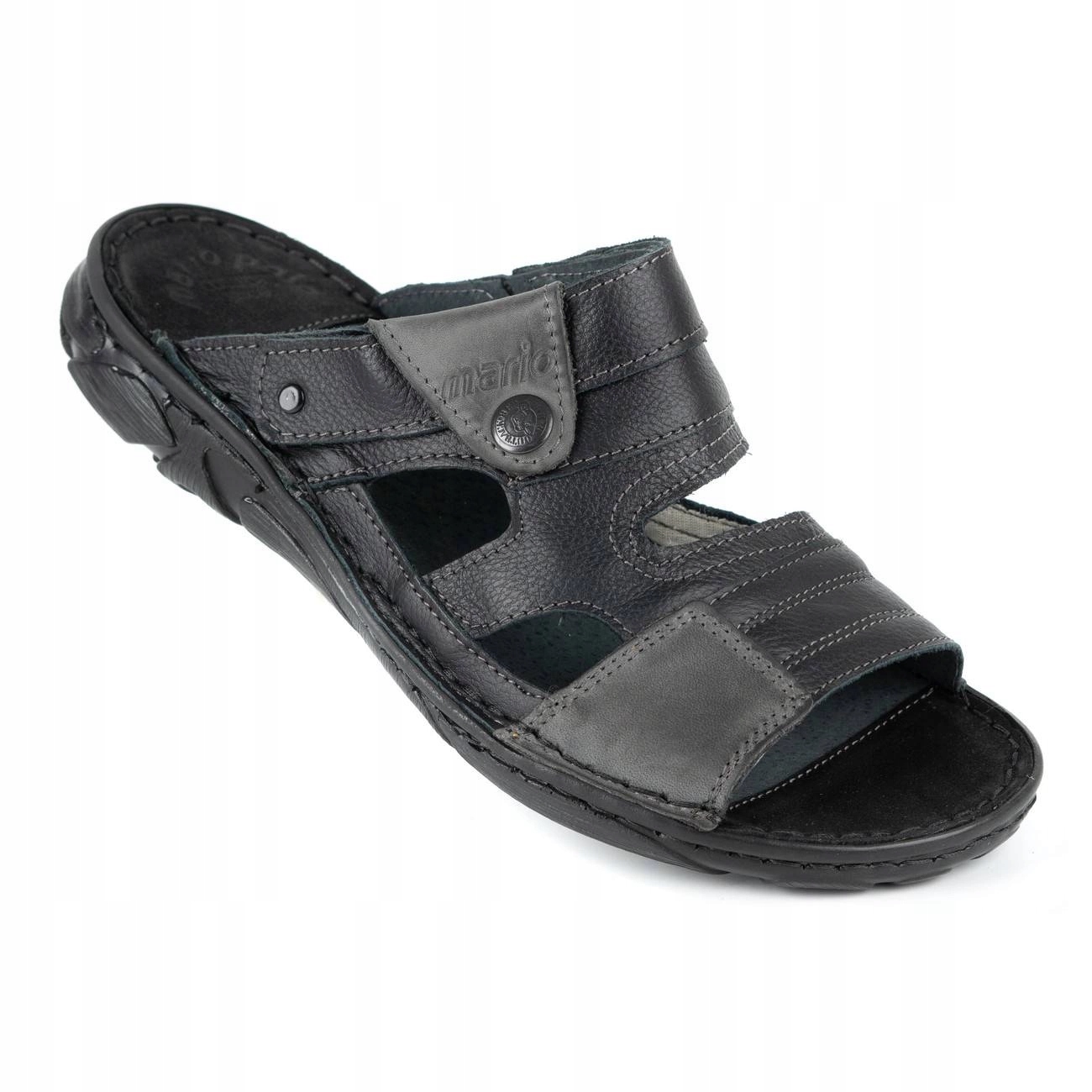 Pánské pantofle na léto polské 460MP černé 41