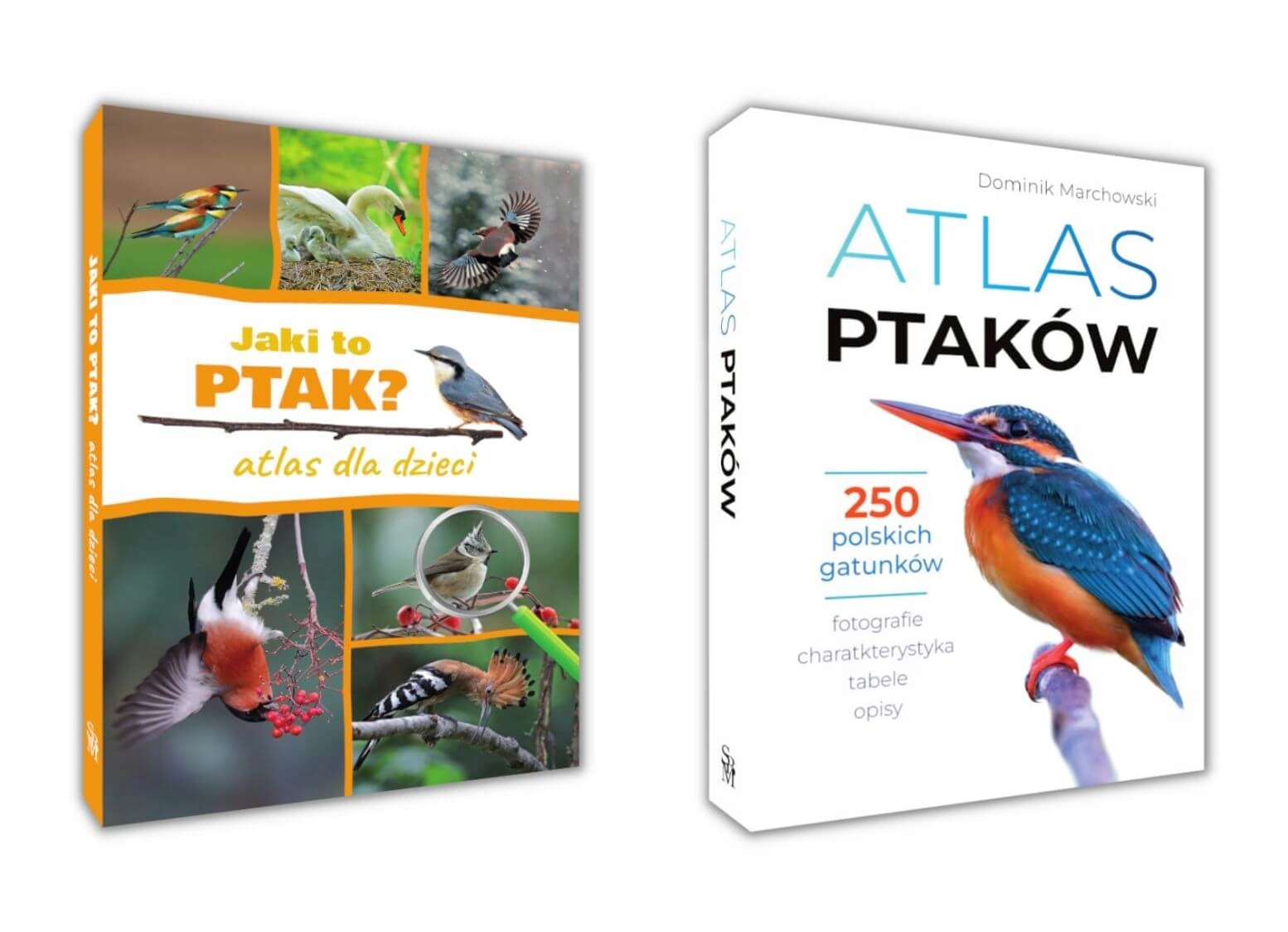 JAKI TO PTAK ? ATLAS DLA DZIECI + ATLAS PTAKÓW 250 POLSKICH GATUNKÓW zestaw