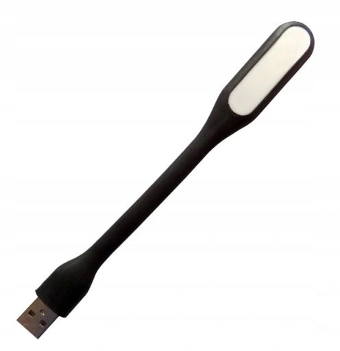 LAMPKA SILIKONOWA USB DO LAPTOPA LED MOCNA CZARNA GIĘTKA