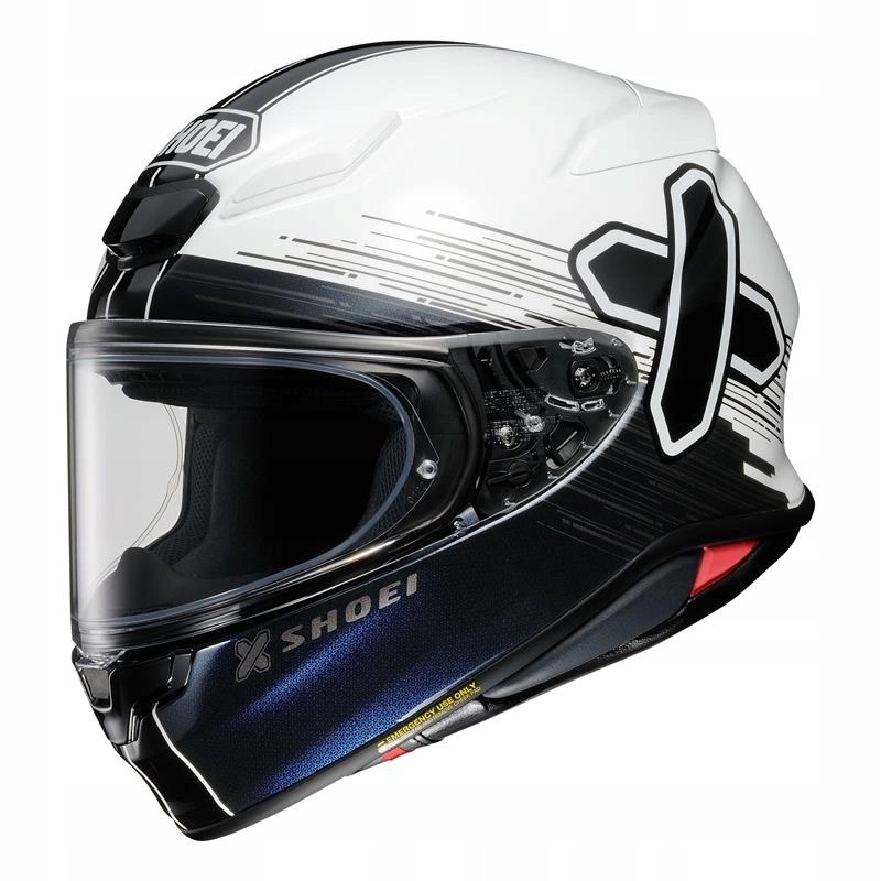 Motocyklová prilba Shoei NXR2 Ideograph TC-6 biela čierna modrá Darčeky