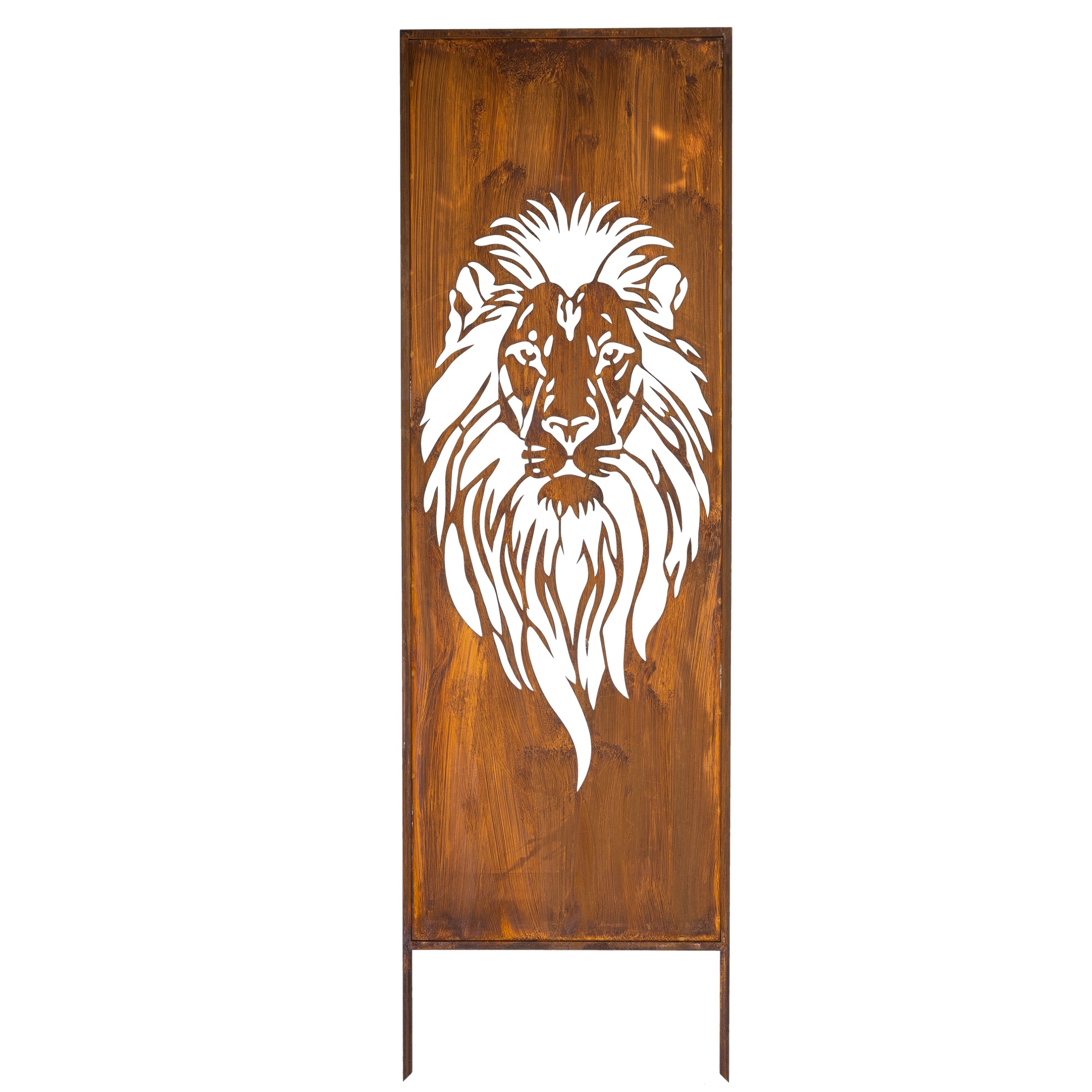 Zahradní Panel Trávy Cnc 160 X 50 Rezavá Brána Paraván Corten Kryt Terasy