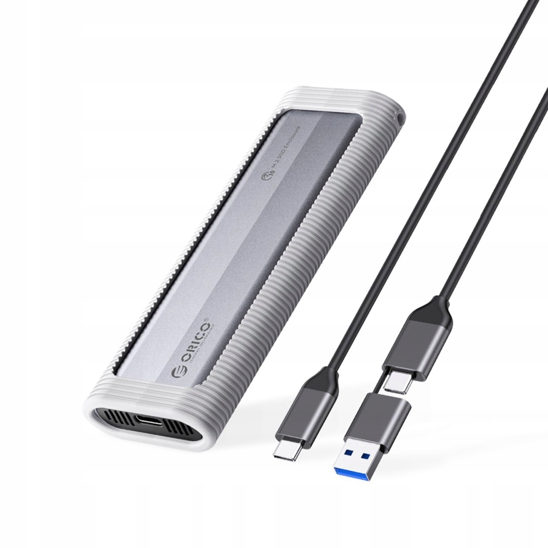 Kieszeń obudowa na dysk AXM2-G2 M.2 Nvme Usb-c 10Gb/s szara