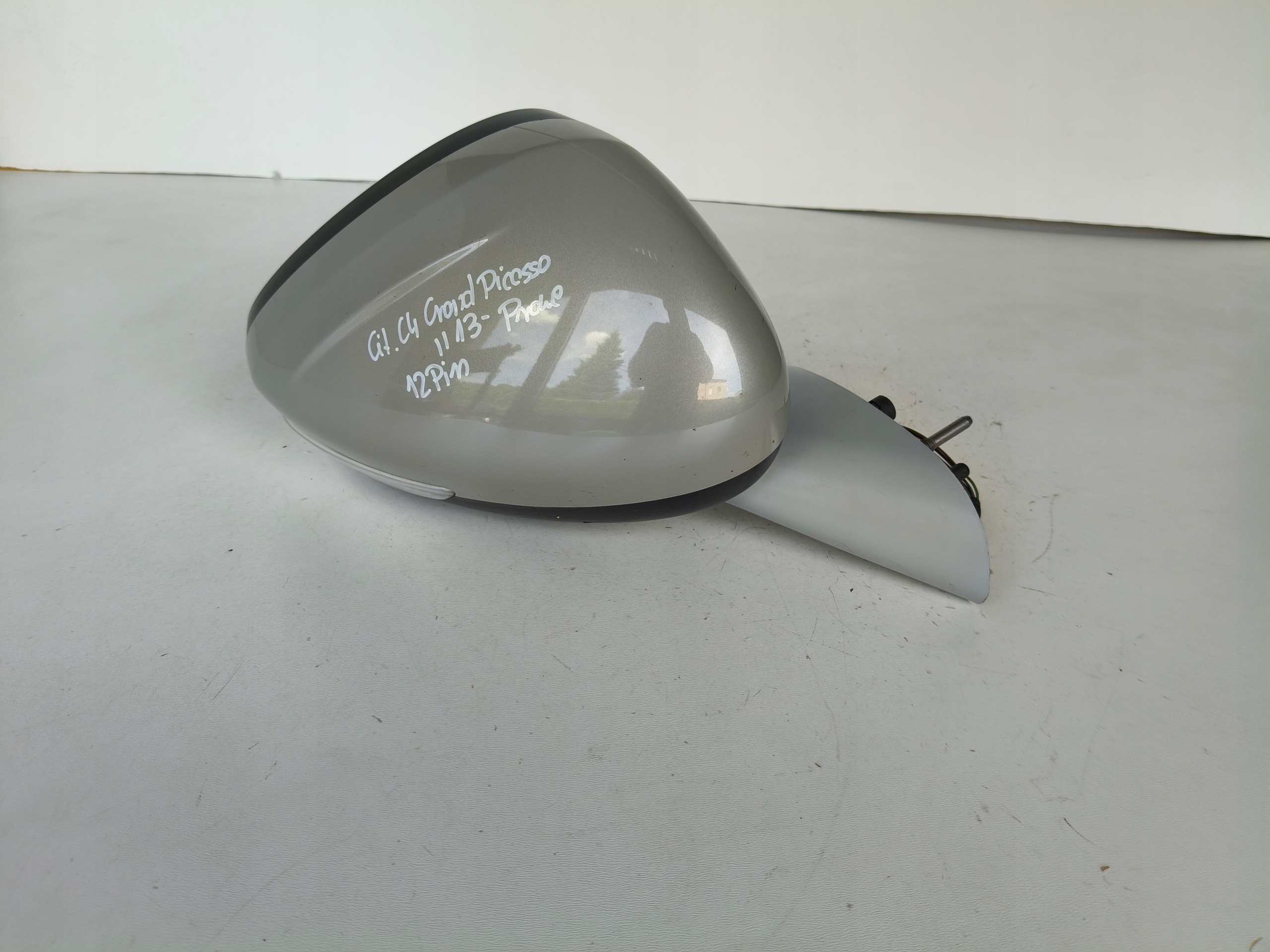 mirror right CITROEN C4 GRAND PICASSO II 13- 12 PIN