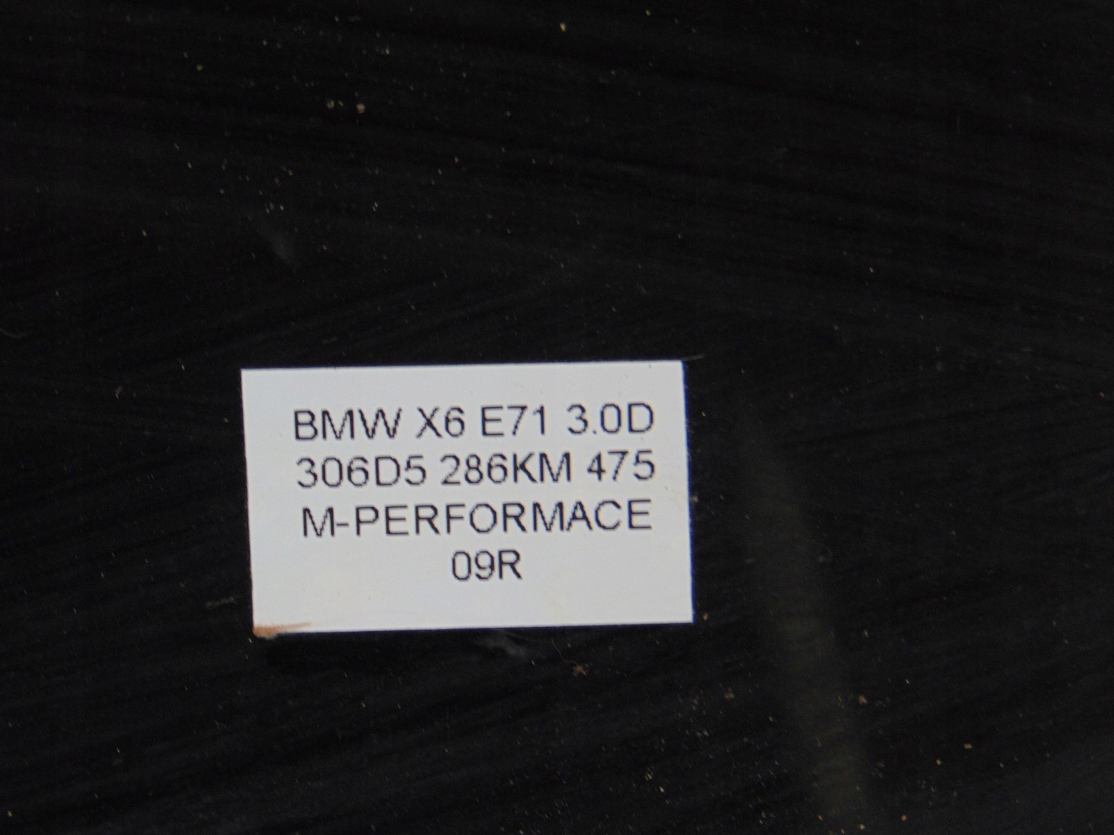 boot door rear SPOILER colour 475 BMW X6 X6M E71 M-PERFORMACE