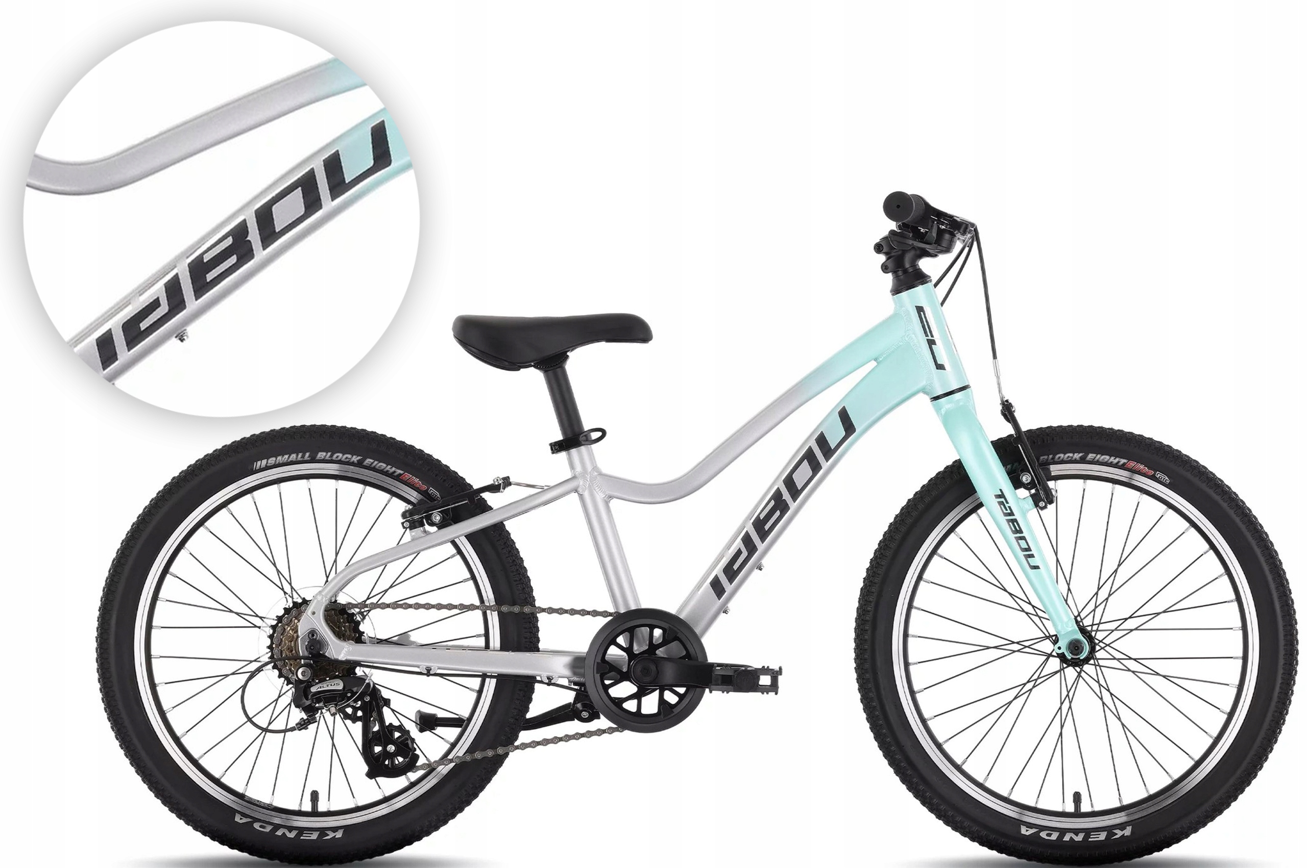 Rower dziecięcy 20" Tabou Topshe Lite rama 10" mint grey (mięta-szary)R26