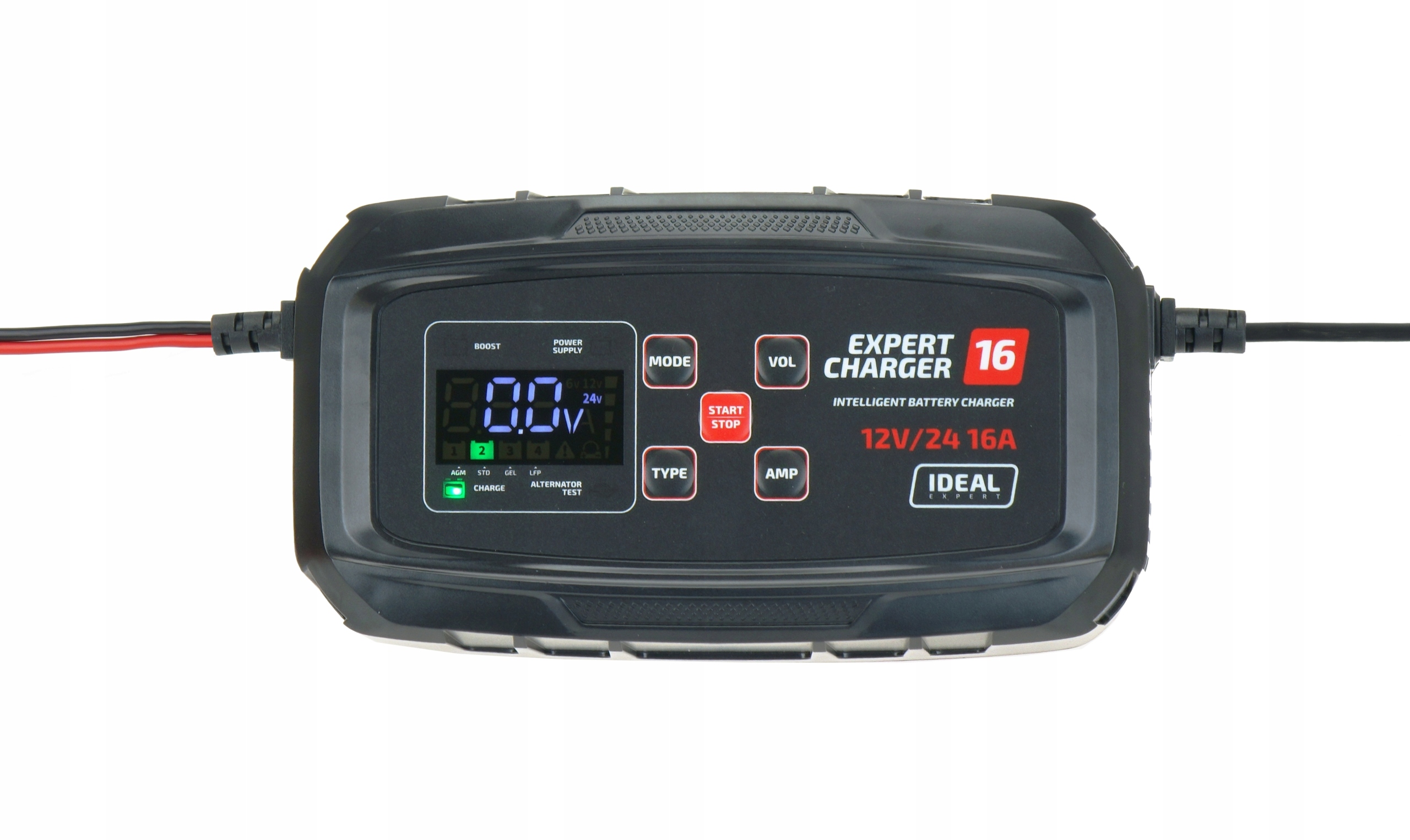 Automatický Usmerňovač Nabíjačka Ideal Expert Charger 16 12V 24V 20A Agm