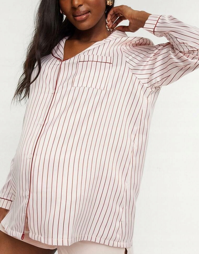 LOUNGEABLE CIĄŻOWA BLUZKA OD PIŻAMY NR8 B20__M