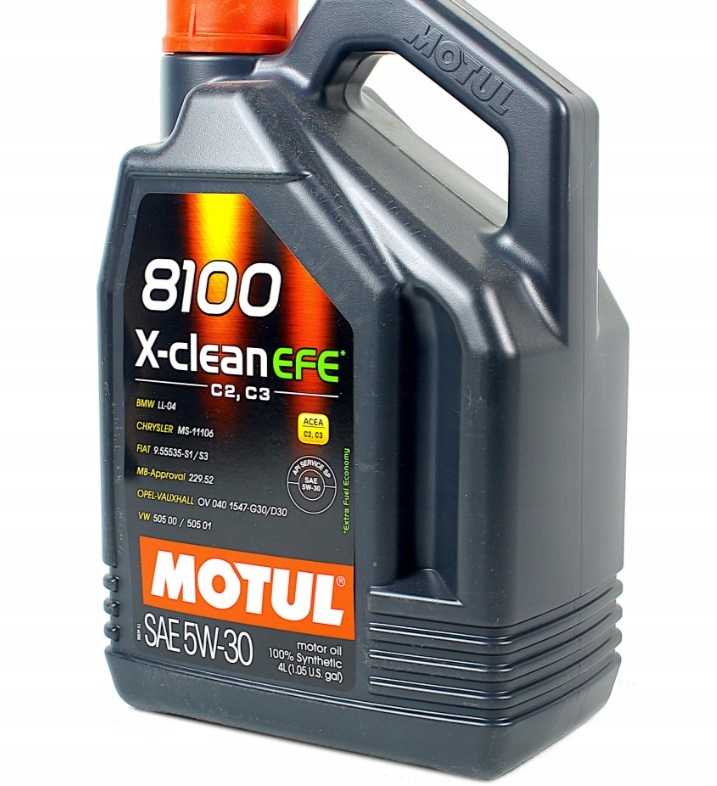Olej Motul 8100 X-clean 5W30 Efe 4L Sn, C2/C3, Norma Bmw Mercedes Vw Fiat