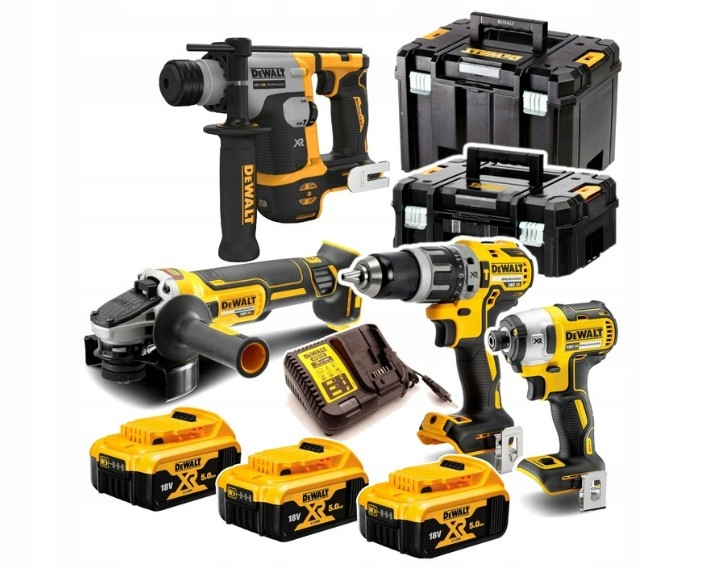 Zestaw elektronarzędzi dck422 DeWALT DCG405+DCH172+DCD796+DCF887