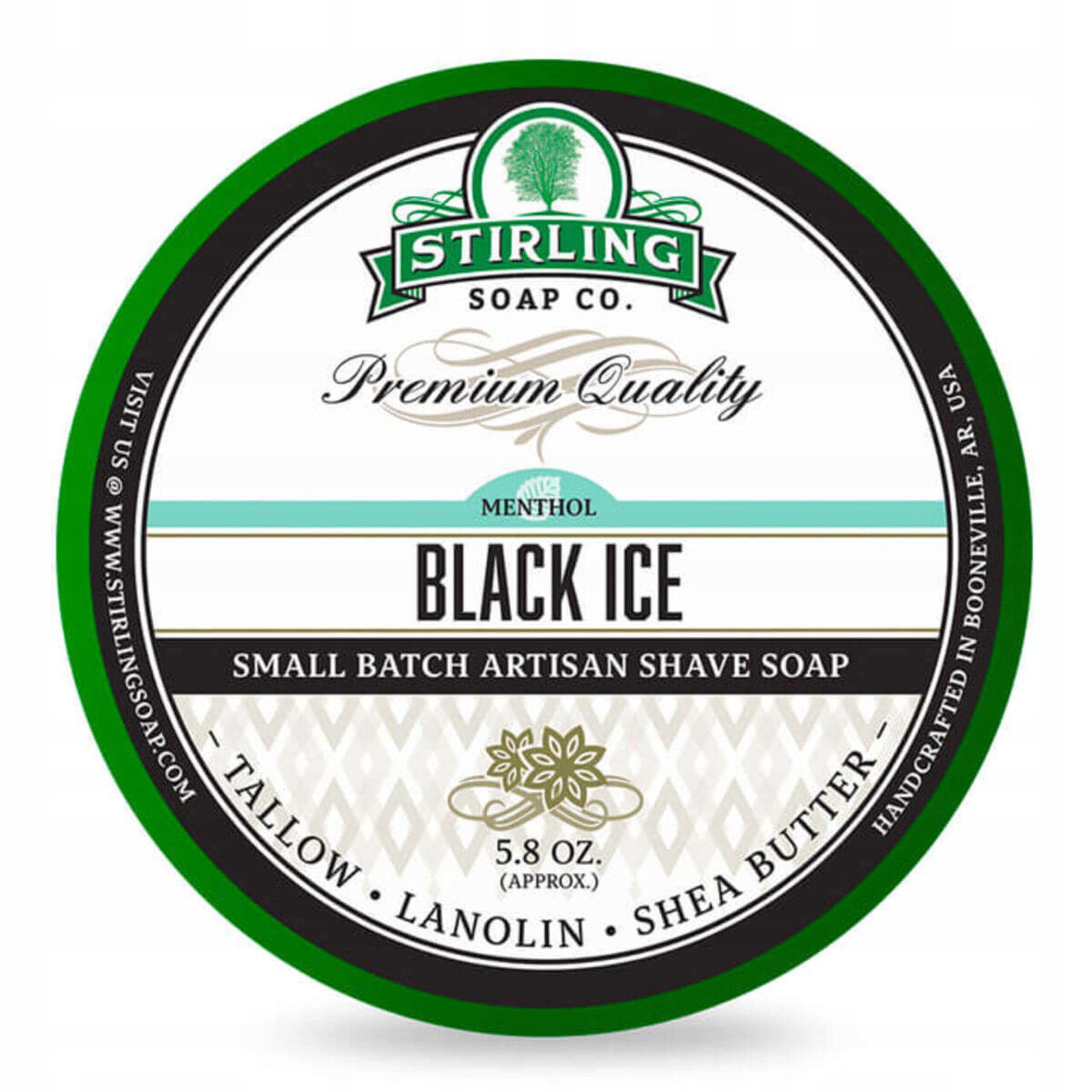 Stirling Soap Company Mýdlo na holení Shaving soap Black Ice 170 ml