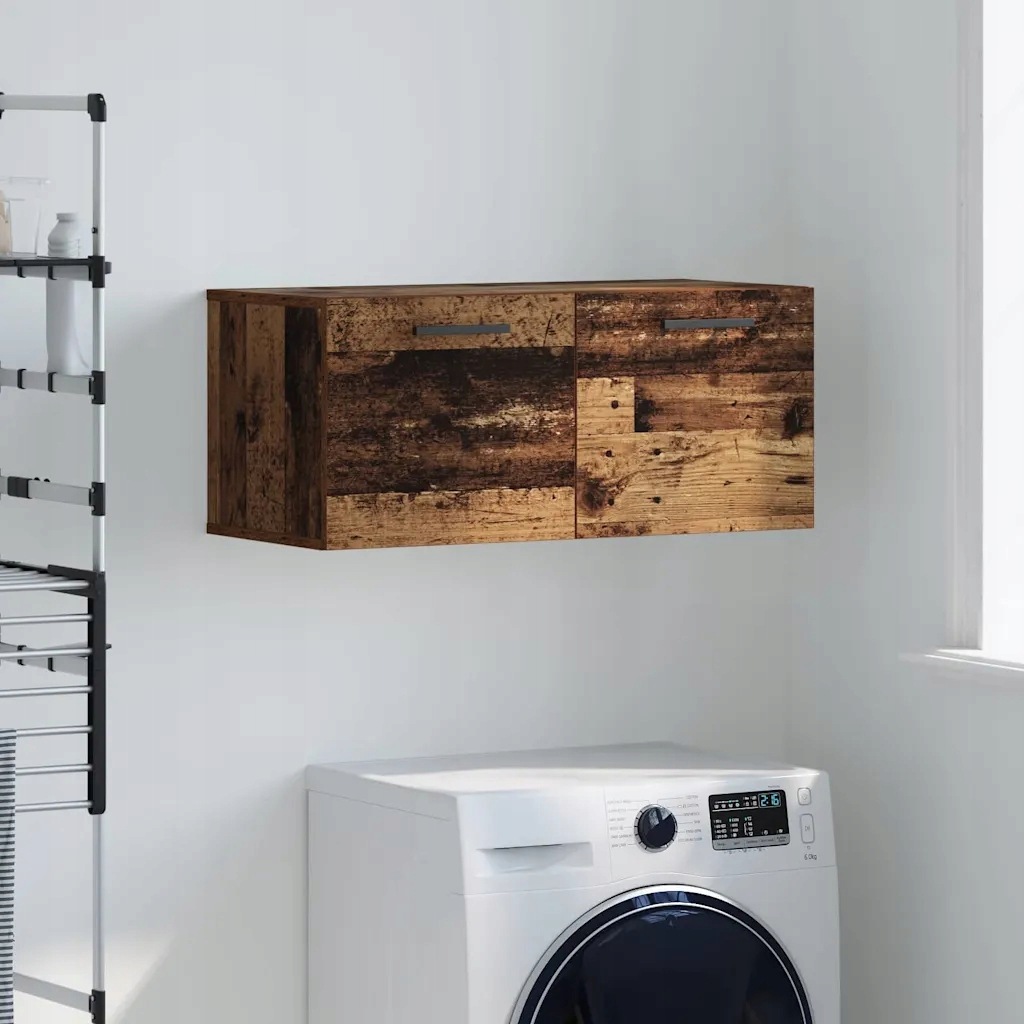 vidaXL Nástěnná skříňka Staré dřevo 80 x 36.5 x 35 cm Kompozitní dřevo