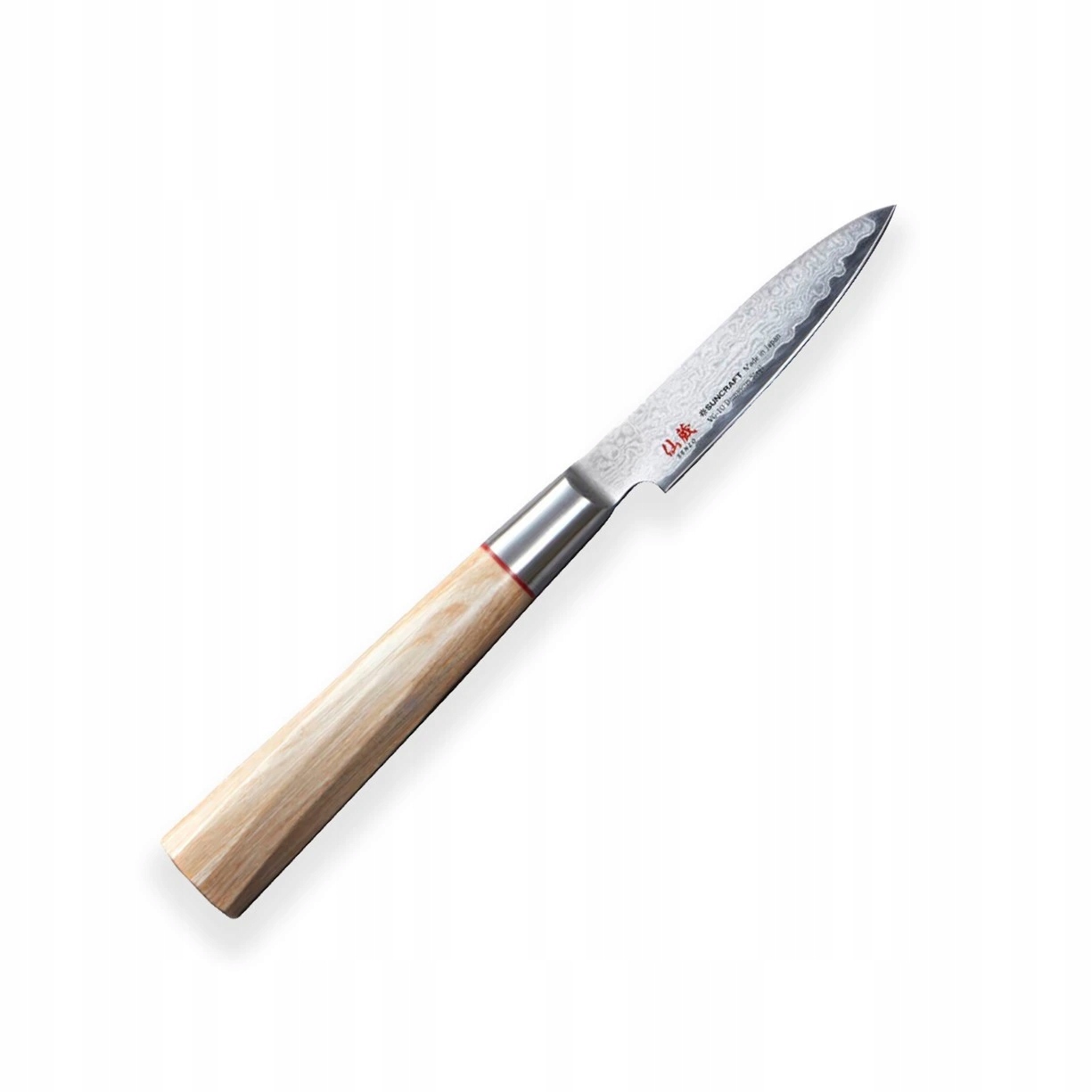 Japonský nôž Paring 80 mm Suncraft Senzo Twisted Octagon Damascus