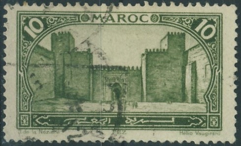 Kolonie fr. Maroc 10 cent. - Fez