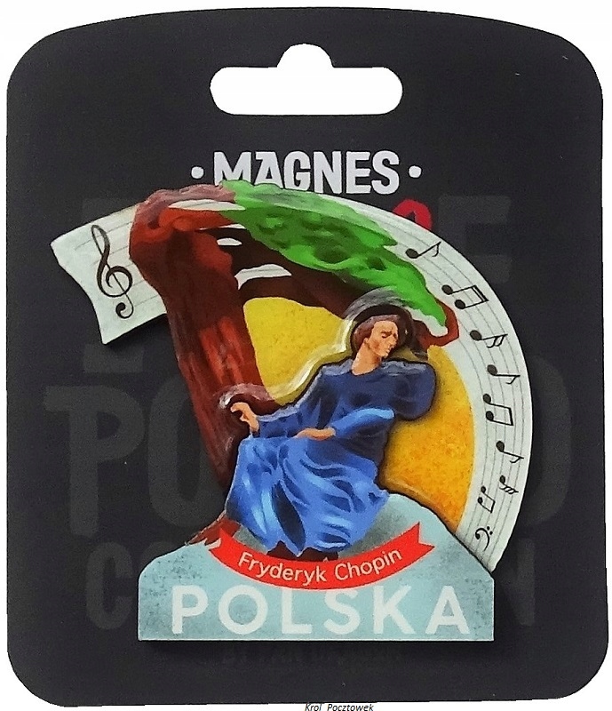 

Magnes -pamiątka z Polski-pomnik Fryderyka Chopina