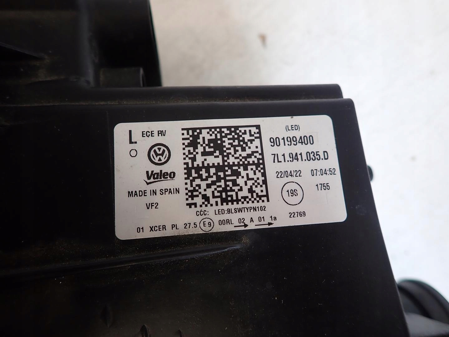 light front front left VW T6 LIFT 2019- FULL LED 7L1941035BD