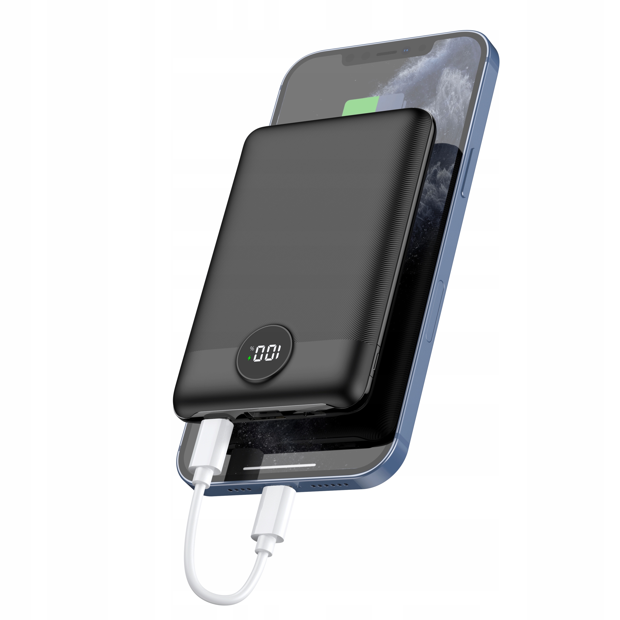 Mini power bank 10000mah powerbank 22,5w pd qc3.0 szybkie ładowanie usb c