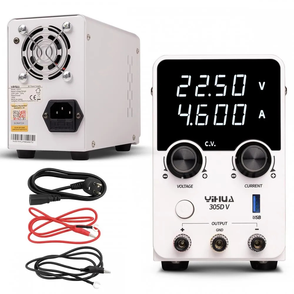 Laboratórny napájací zdroj Yihua 305D-V 180W 30V 5A jednokanálový quick charge