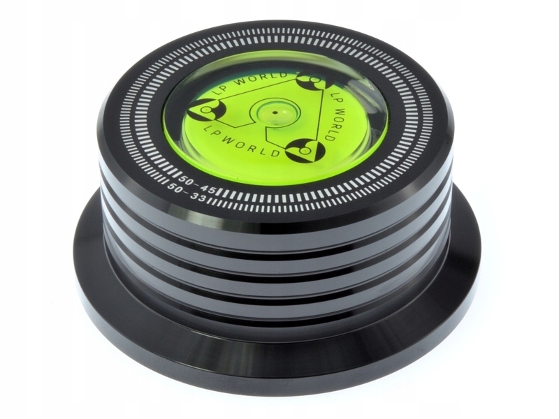 Docisk Płyty Winylowej Gramofonowy Stabilizator Podbity Pianką Czarny 275G
